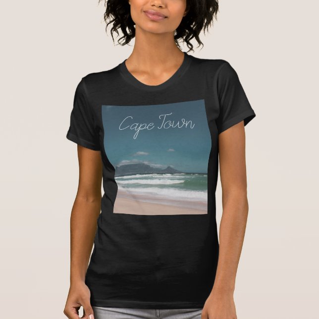 Cape Town Table Mountain Ocean T-Shirt (Front)
