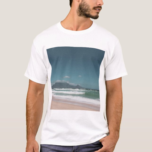 Cape Town Table Mountain Ocean T-Shirt (Front)