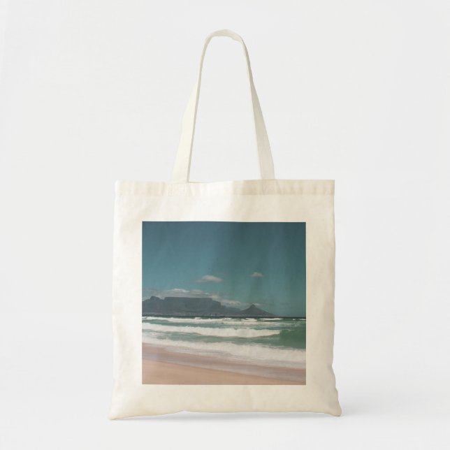 Cape Town Table Mountain Ocean Tote Bag (Front)