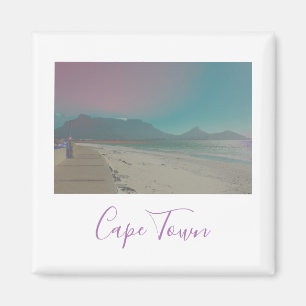 Cape Town Table Mountain Ocean Waves Beach Magnet
