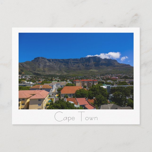 Cape Town Table Mountain South Africa Postcard (Front)
