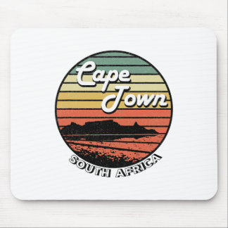 Cape Town Table Mountain South Africa Vintage  Mouse Pad