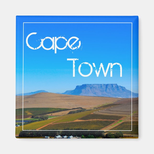 Cape Town Table Mountain View Landscape Nature Magnet (Front)