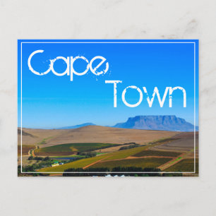Cape Town Table Mountain View Landscape Nature Postcard