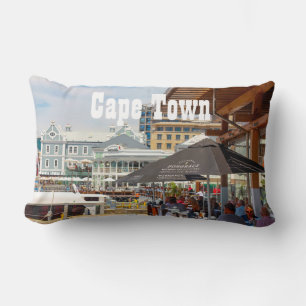 Cape Town Table Mountain Waterfront Cityscape Lumbar Cushion