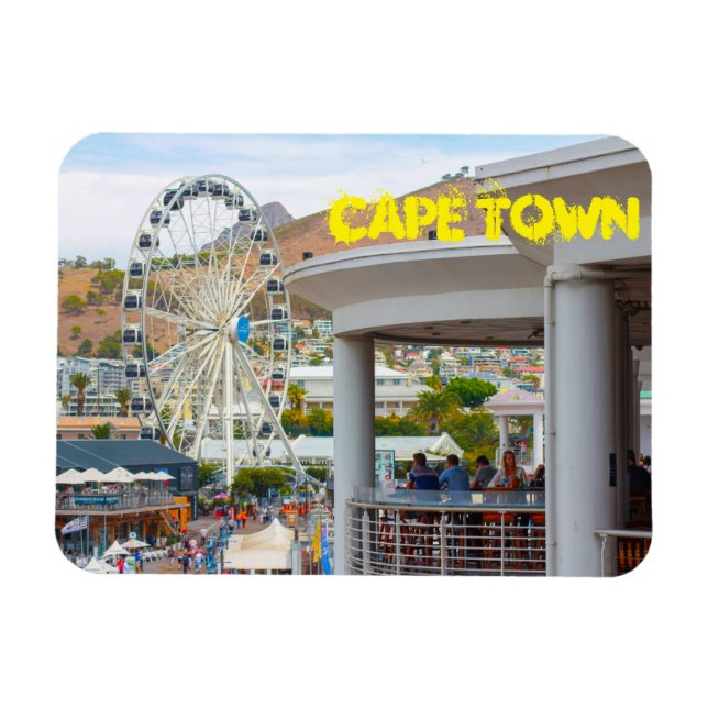 Cape Town Table Mountain Waterfront Cityscape Magnet (Horizontal)