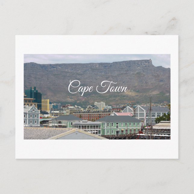 Cape Town Table Mountain Waterfront Cityscape Postcard (Front)