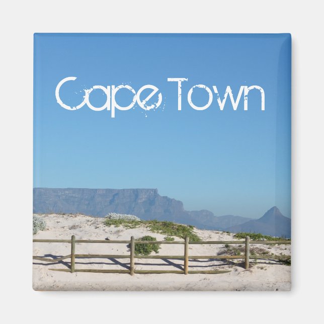 Cape Town Table Mountain ZA South Africa Magnet (Front)