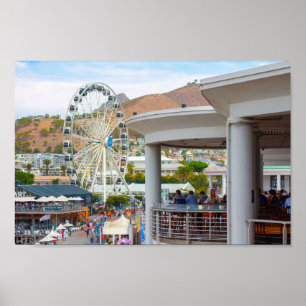 Cape Town Waterfront Area Cityscape South Africa Poster