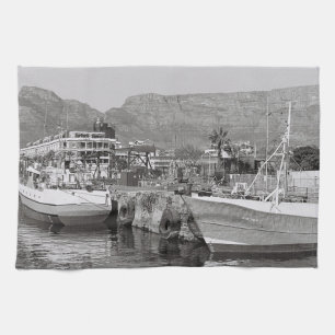 Cape Town Waterfront Table Mountain South Africa Tea Towel