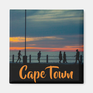 Cape Town ZA Sea Point Promenade Sunset Magnet