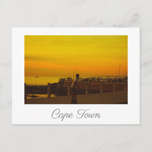 Cape Town ZA Sea Point Promenade Sunset Postcard