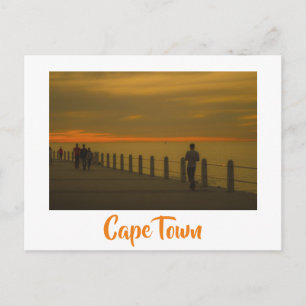Cape Town ZA Sea Point Promenade Sunset Postcard