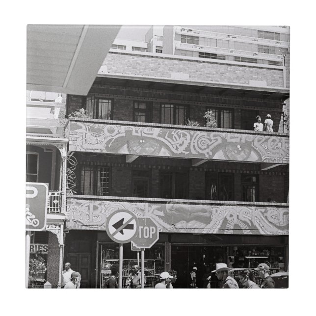Cape Town ZA South Africa Long Street Ceramic Tile (Front)
