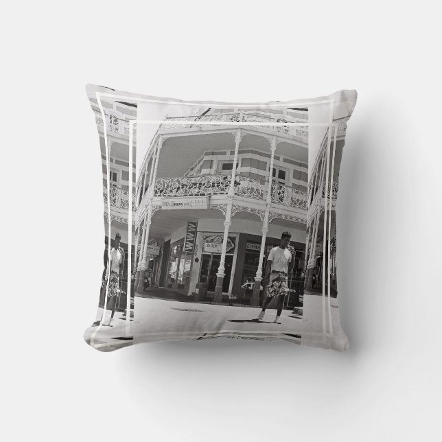 Cape Town ZA South Africa Long Street  Throw Pillo Cushion (Front)