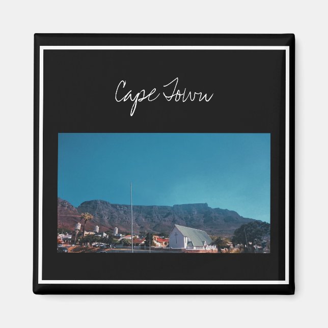 Cape Town ZA South Africa Table Mountain Magnet (Front)