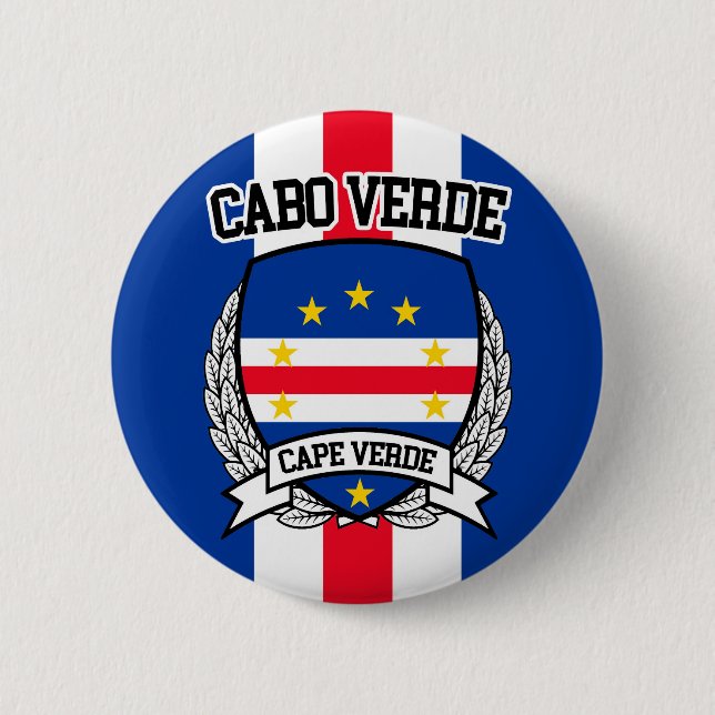 Cape Verde 6 Cm Round Badge (Front)
