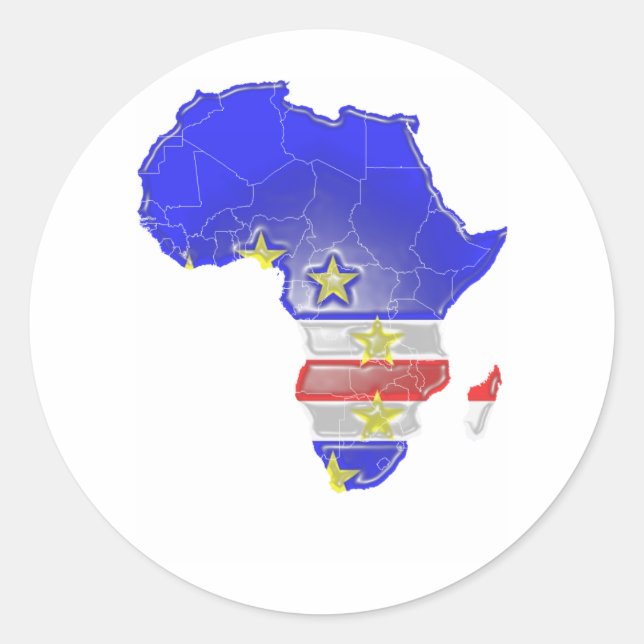 Cape Verde Classic Round Sticker (Front)