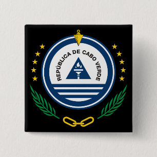 cape verde emblem 15 cm square badge