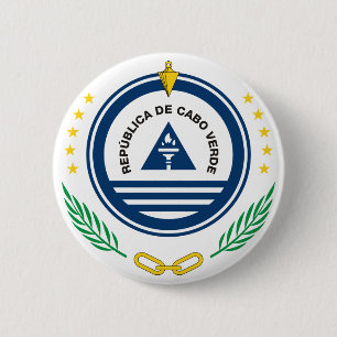 cape verde emblem 6 cm round badge