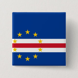 Cape Verde Flag 15 Cm Square Badge