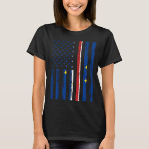 Cape Verde Flag America US In my DNA for Cabo Verd T-Shirt