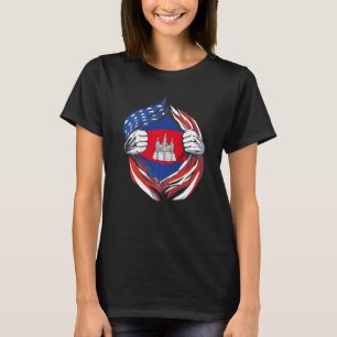 Cape Verde Flag American Proud of My Cabo Verdean T-Shirt