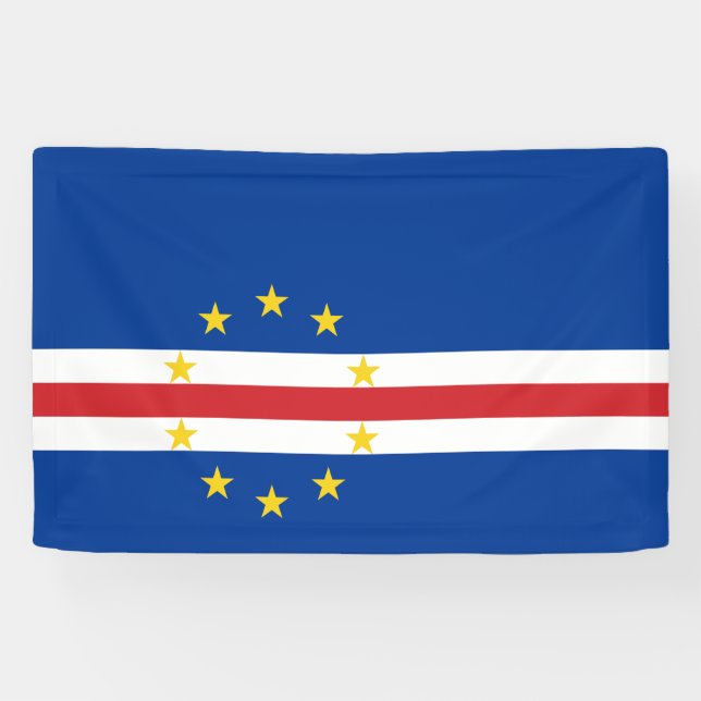 Cape Verde Flag Banner (Horizontal)