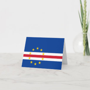 Cape Verde Flag Card