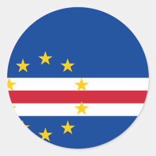 Cape Verde Flag Classic Round Sticker