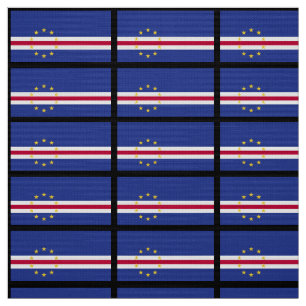 Cape Verde Flag Fabric