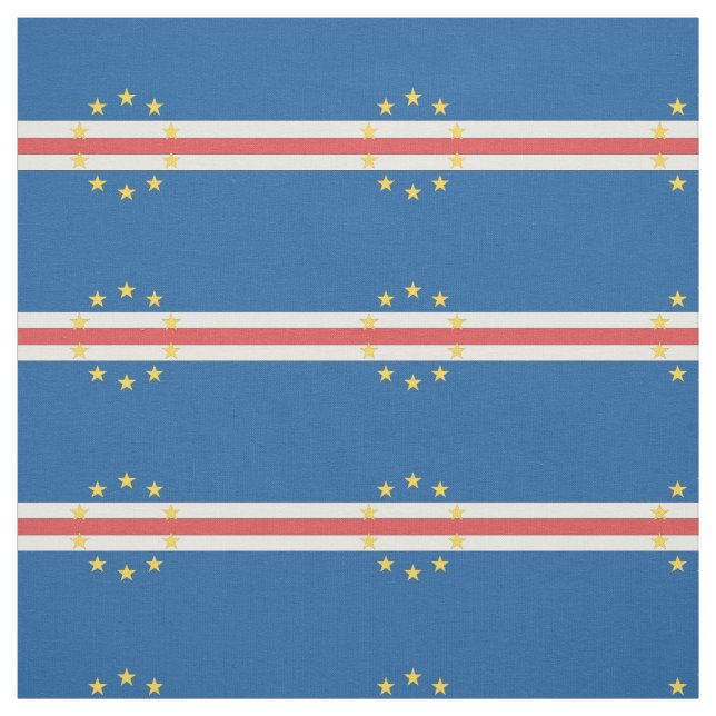 Cape Verde Flag Fabric (Swatch)