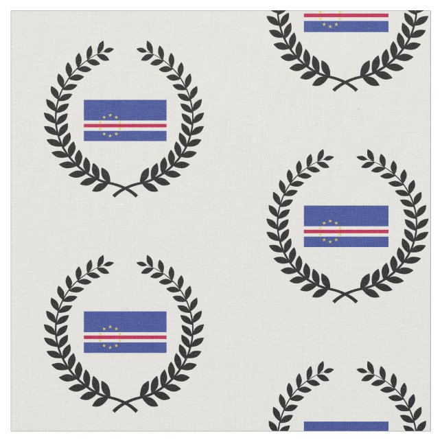 Cape Verde Flag Fabric (Close Up)