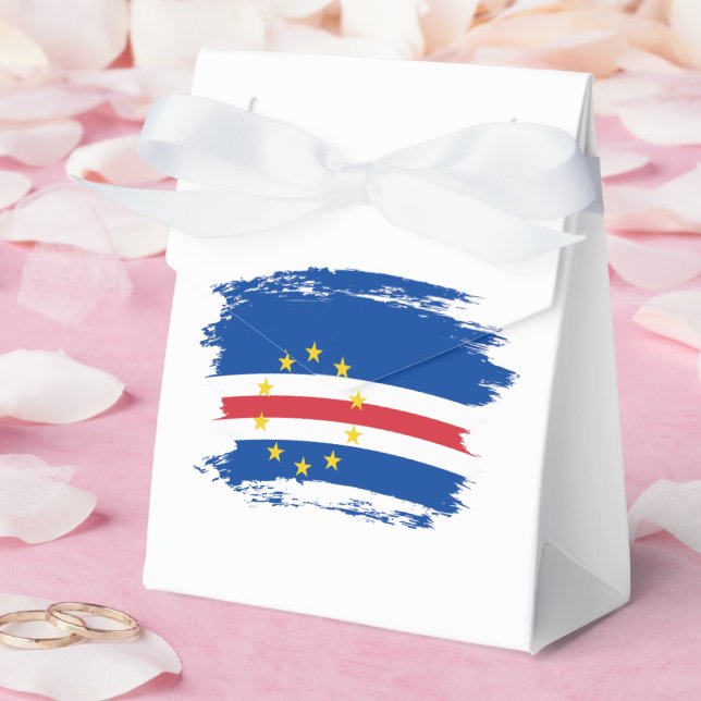 Cape Verde flag Favour Box (Wedding)