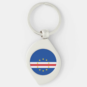 Cape Verde Flag Key Ring