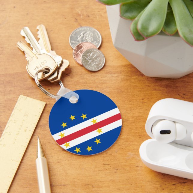 Cape Verde flag Key Ring (Desk)