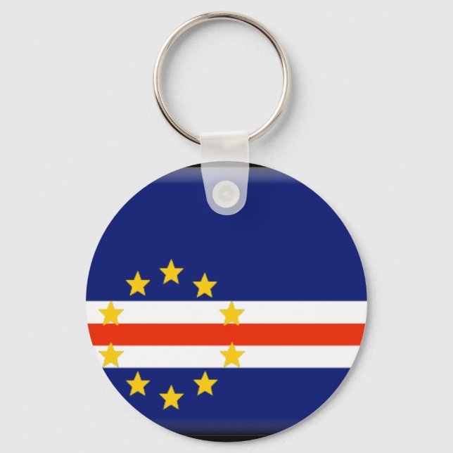 Cape Verde Flag Key Ring (Front)