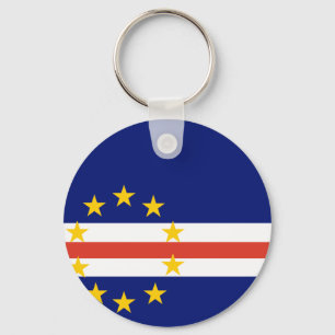 Cape Verde Flag Key Ring
