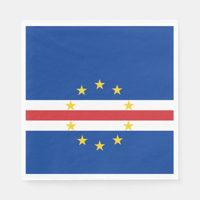 Cape Verde Flag Napkin (Front)