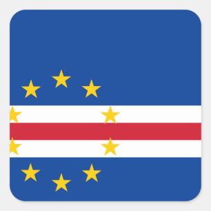 Cape Verde Flag Square Sticker
