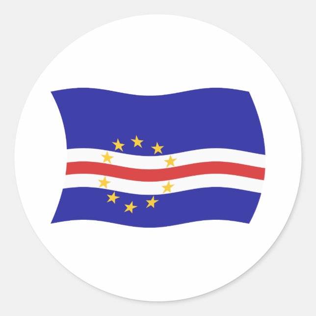 Cape Verde Flag Sticker (Front)