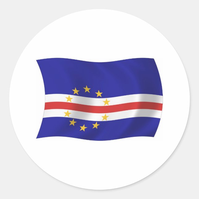 Cape Verde Flag Sticker (Front)