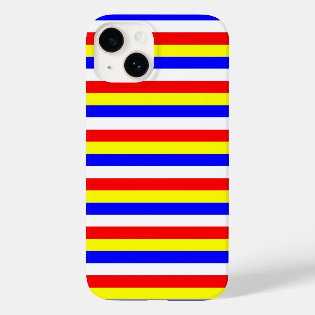 Cape Verde flag stripes country pattern symbol Case-Mate iPhone Case (Back)