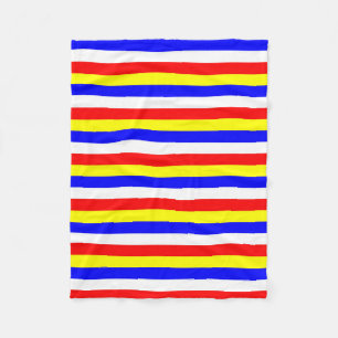 Cape Verde flag stripes country pattern symbol Fleece Blanket