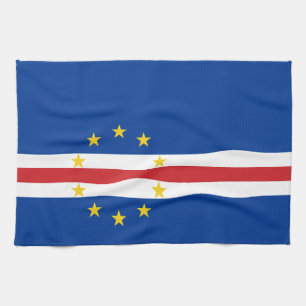 Cape Verde Flag Tea Towel