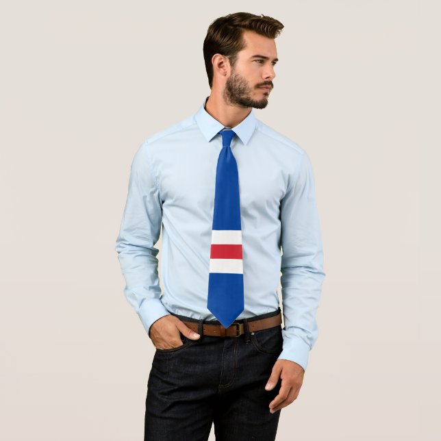 Cape Verde flag Tie (In Situ)