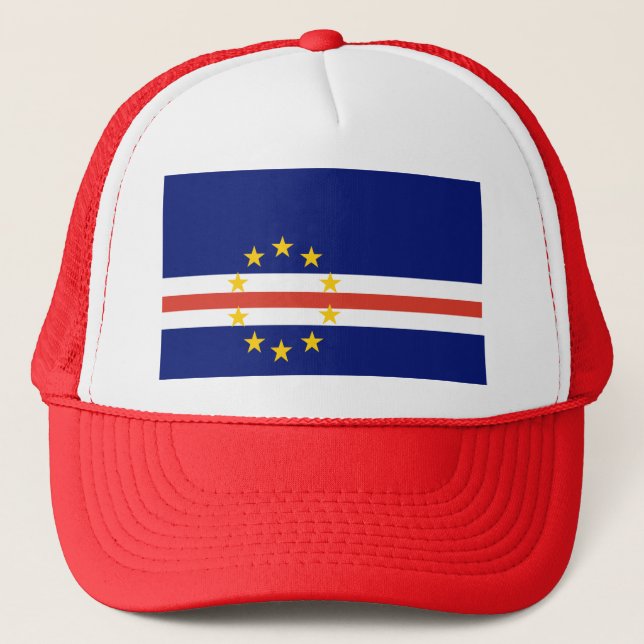Cape Verde Flag Trucker Hat (Front)