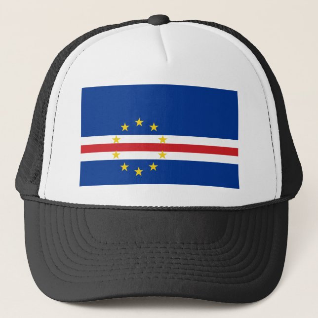 Cape Verde Flag Trucker Hat (Front)