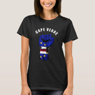 Cape Verde Handfist Cape Verdean Pride Cabo Roots T-Shirt