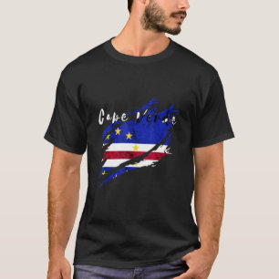Cape Verde Heritage Cape Verdean Flag Cabo Pride H T-Shirt